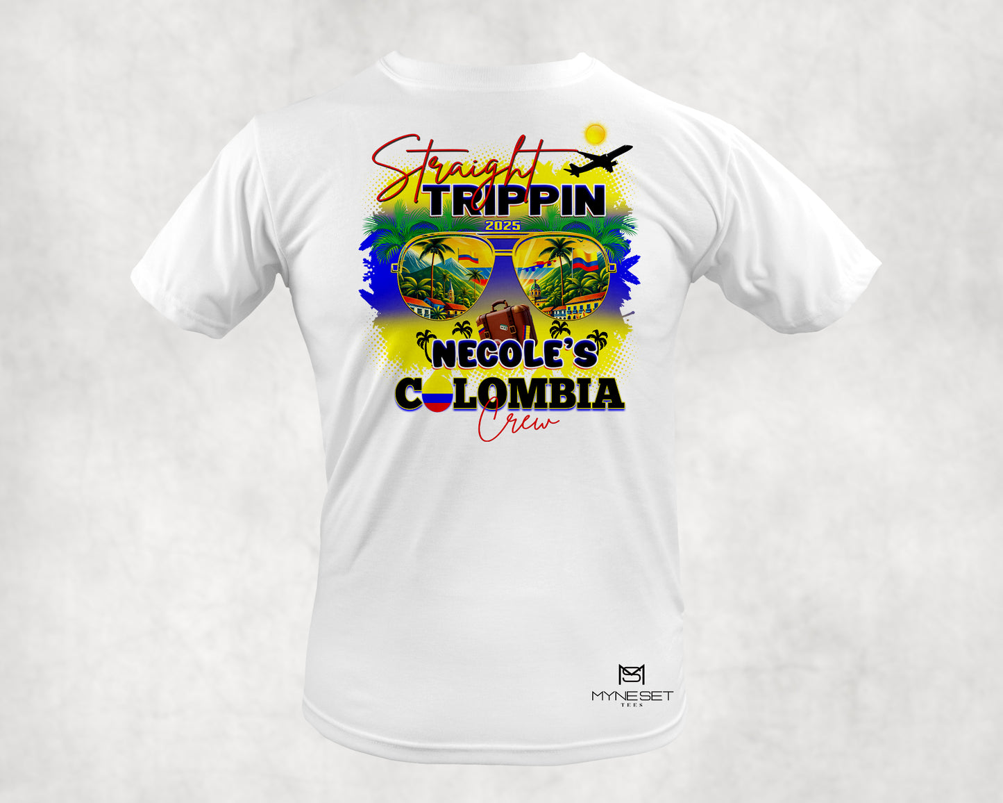 Personalized Birthday Crew T-Shirt - "Straight Trippin' 2025"