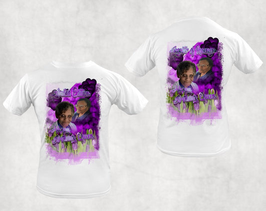 Memorial Tulip Centered Front T-Shirt Design