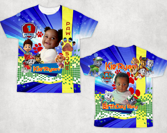 Paw Patrol 3D All Custom Kids T-Shirt Design